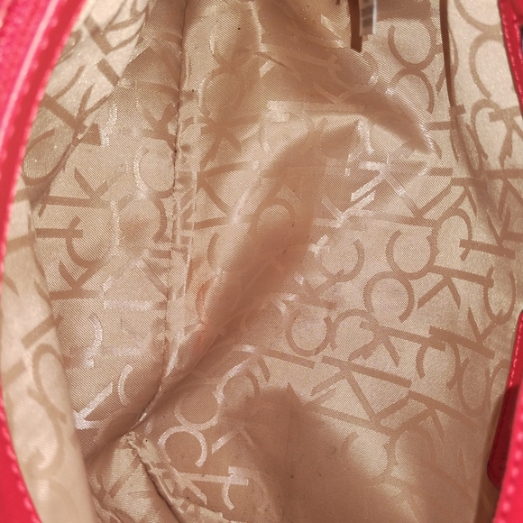 Calvin Klein Monogram CK Signature Satchel Handbag with card case - Picture 7 of 10